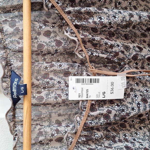 NWT Reitmans Boho Blouse - Picture 4 of 7